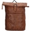Hide & Stitches Batoh z pravej kože Old West Paint Rock na notebook 15,6