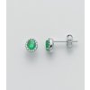 Smaragdové náušnice Miluna z bieleho zlata ERD2394