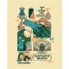 Zuty – Plagát kreslený list tvorov (fantastické zvieratá), 40 × 50 cm, plátno napnuté na rám 8596530206811
