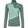 Dámska mikina Ortovox Fleece Light Zip Neck W Veľkosť: M / Farba: sivá
