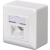 DIGITUS Zásuvka Profi STP 2 port, Cat6 na omietku, LSA, biela