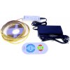 LedStar sada 5m CCT Duálny LED pásik 12V 8W/m COB Tepla 3000K+Denná 4000K+Studená 6500K RF ovládač 230V zdroj do zásuvky, CCTCOBSADA5M14W