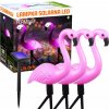 Interlook BRD-3IN1 | LED solárne záhradné svietidlo Flamingos 3ks | 51 cm, 600 mAh