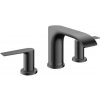 Hansgrohe Vivenis - Umývadlová batéria s výpusťou, 3-otvorová inštalácia, EcoSmart, kefovaný čierny - 75033340