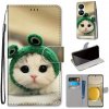 Peňaženkové 3D puzdro DRAWING na Huawei P50 Pro - Frog Kitten