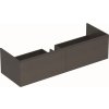 Geberit Xeno2 skrinka 139.5x47.3x35 cm závesná kúpeľňová skrinka pod umývadlo sivá 500.348.43.1