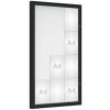 PROCITY Vonkajšia vitrína Classique, 12 x A4, plexi, čierna
