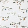 Kähler Hammershøi Christmas látkové obrúsky 4 ks white 693708 45x45cm - KÄHLER Látkové obrúsky Hammershøi Christmas – set 4 ks