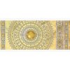 Fototapeta - PA5038 - Zlatá mandala - žltý podklad Vliesová fototap. - 250cm x 104cm