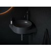 Ravak Yard 450 keramické umývadlo na konzolu 45x45x12,5 cm Čierna matná XJX0D245000