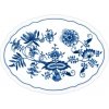 Cibulák Podnos oválny na nožičkách 24,5 cm originál cibuľový porcelán