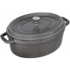 Staub Liatinový hrniec La Cocotte 29cm oválny grafitovo sedý