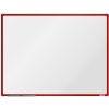 Biela magnetická popisovacia tabuľa boardOK, 1200 x 900 mm, červený rám