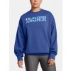 Dámska mikina Under Armour Rival Fleece WordmarkOS Crew-BLU Modrá SM