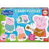 EDUCA Baby puzzle Prasiatko Peppa 5v1 II (2-5 dielikov)