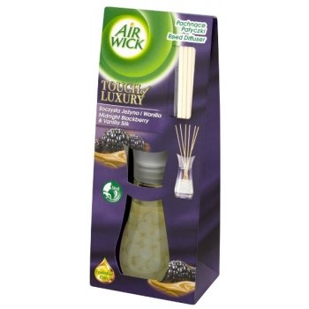 Air Wick Reed Diffuser Půlnoční ostružiny a vanilkové hodváb vonné tičinky 50 ml