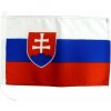 Vlajka Slovensko 30×45 cm pre člny - s upevnením na očko a šnúrku 27341030