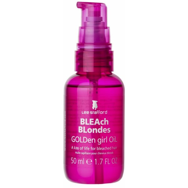 Vlasová regenerácia Lee Stafford Bleach Blondes Golden girl Oil hydratačný olej pre veľmi suché vlasy 50 ml