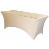 TENTino Elastický poťah STANDARD na skladací stôl 240x76 cm VIAC FARIEB Farba obrusu: ŠAMPAŇ / CHAMPAGNE