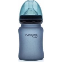 Everyday Baby fľaša sklo s teplotným senzorom Blueberry 150 ml