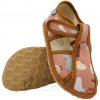 Detské flexi (barefoot) papuče RAK 100015-5 Farma hnedá - veľ. 24