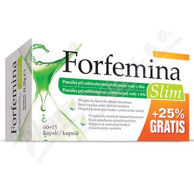 Forfemina Slim odvodnění těla 25% GRATIS 75 kapslí