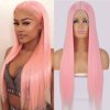 Ružová parochňa Zoe so sieťkou (Lace Front)