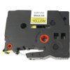 alt. páska pre BROTHER TZE-C41 čierne písmo, fluorescenčná žltá páska Tape (18mmx8m) (ECO-TZE-C41)