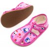 Baby Bare Shoes papuče Baby bare Pink Teddy