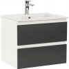 Základná skrinka Vario Forte 60 s umývadlom bielo-antracitová