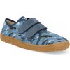 Barefoot plátené topánky Froddo – Canvas Blue/denim modrá