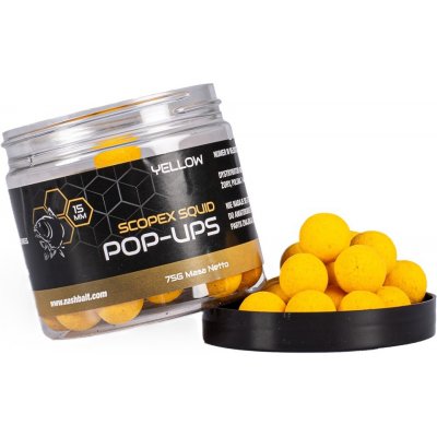 Kevin Nash Plávajúce Boilies Pop Ups Scopex Squid Yellow 75g 20mm