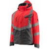 MASCOT® reflexná bunda HASTINGS hi-vis red/dark anthracit (MASCOT® SAFE SUPREME Vodotesná zateplená bunda)