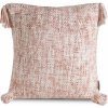 Takoy Obliečka na vankúš GATI z látky s výraznou hrubou väzbou so strapcami na rohoch-HF-425473 | 40 x 40 cm