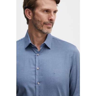 Calvin Klein pánska košeľa slim s klasickým golierom K10K113164 tmavomodrá