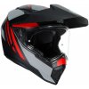Prilba AGV AX-9 Refractive ADV Matt Carbon Red Veľkosť: MS (57 cm)
