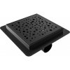 B-SQUARE 15 Black Odtokový vpust - štvorec