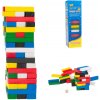 Drevená veža Jenga – farebná spoločenská hra pre deti aj dospelých