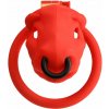 Bull System zabezpečujúci Jaula Chastity Cage červená XL