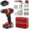 EINHELL TE-CD 18/40 Li-i KIT 4513992 (2x2,0Ah) aku príklepová vŕtačka s príslušenstvom 