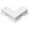 Hettich Rohová spojka pre šuplíky a chrbtové panely, biela, 4 ks, 35 x 35 x 8 mm