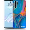 Picasee silikónový čierny obal pre Huawei P30 Pro - Rainbow