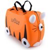 Trunki 0085 Detský kufor odrážadlo TIGER oranžová 21x30x45 cm