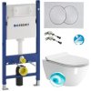 Geberit SET DuofixBasicDELTA 111.153.00.1+WCzávesn Sapho PURA Swirlflush+sedSC+Delta20Biel 111.153.00.1PURABiela