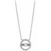 Silver Cat Moderné strieborný náhrdelník so zirkónmi SC331