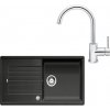 SET434 - Gránitový drez Blanco Zia XL 6 S antracit + Kuchynská batéria Rosan Zerro JZ38101 chróm