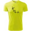 EKG bouldering - Pánske tričko Fantasy športové - M ( Neonová žltá )