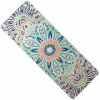 Yate Yoga mat prírodná guma ružovo/modrá, 1 mm