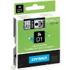 Dymo D1 45018, S0720580, 12mm x 7m, čierna tlač / žltý podklad, originálna páska