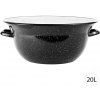 Perfect Home Smaltovaná miska, Vandlík 20L, 50cm, čierna, 4557